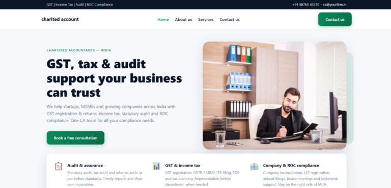 Chartered accountant site